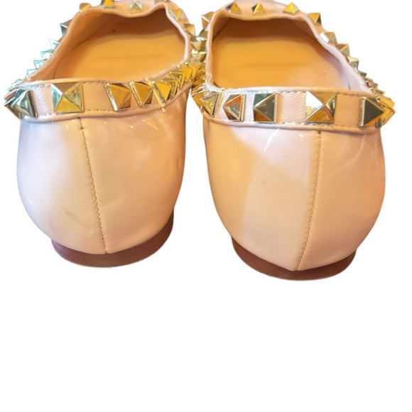 COMFITY Pale Pink RockStud Ballet Flats - Picture 7 of 10